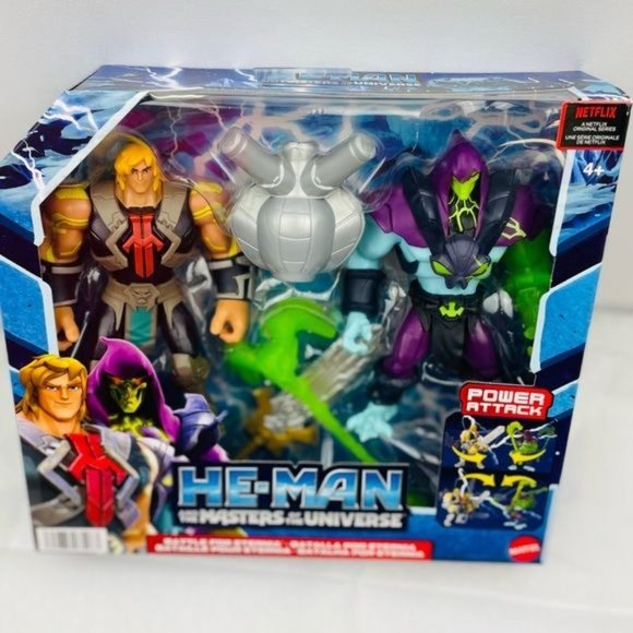 MATTEL MASTERS OF THE UNIVERSE HE-MAN VS SKELETOR FIGURE 5.5” - Picture 6 of 6